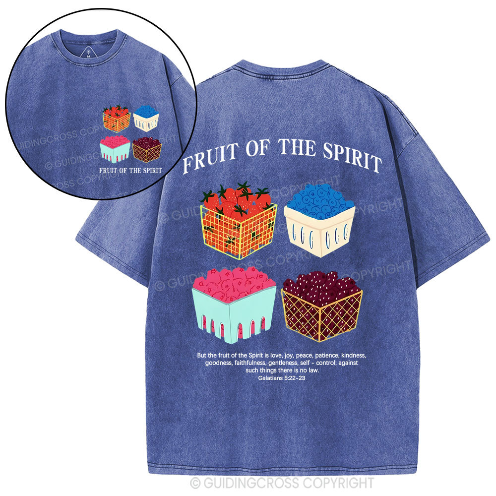 Friut Of The Spirit Christian Washed T-Shirt