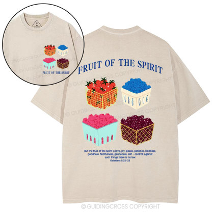 Friut Of The Spirit Christian Washed T-Shirt
