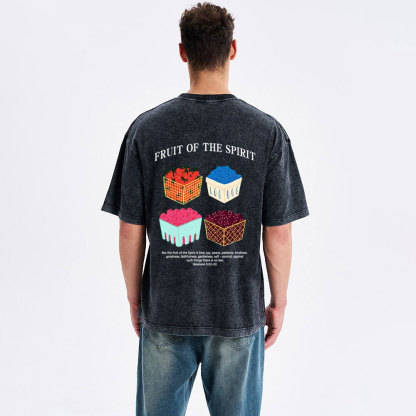 Friut Of The Spirit Christian Washed T-Shirt