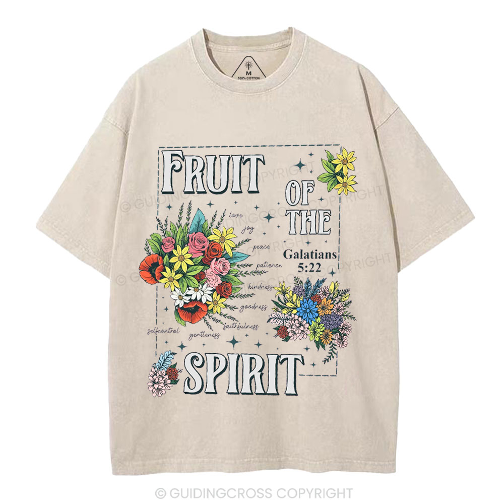Friut Of The Spirit Christian Washed T-Shirt