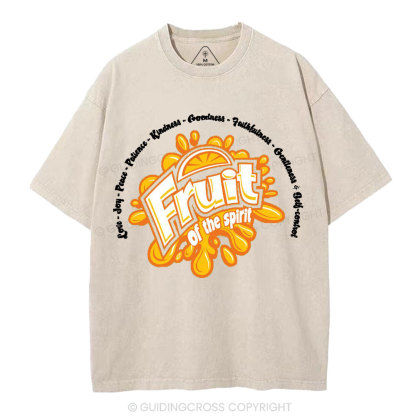Friut Of The Spirit Christian Washed T-Shirt