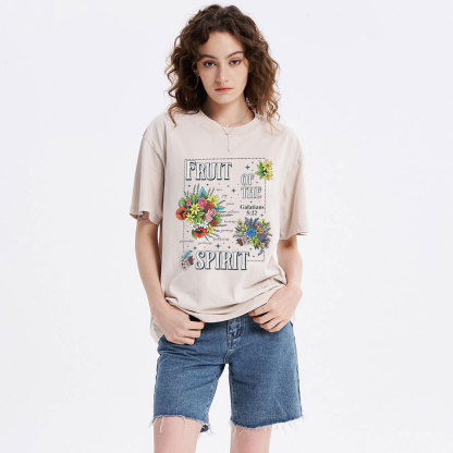 Friut Of The Spirit Christian Washed T-Shirt