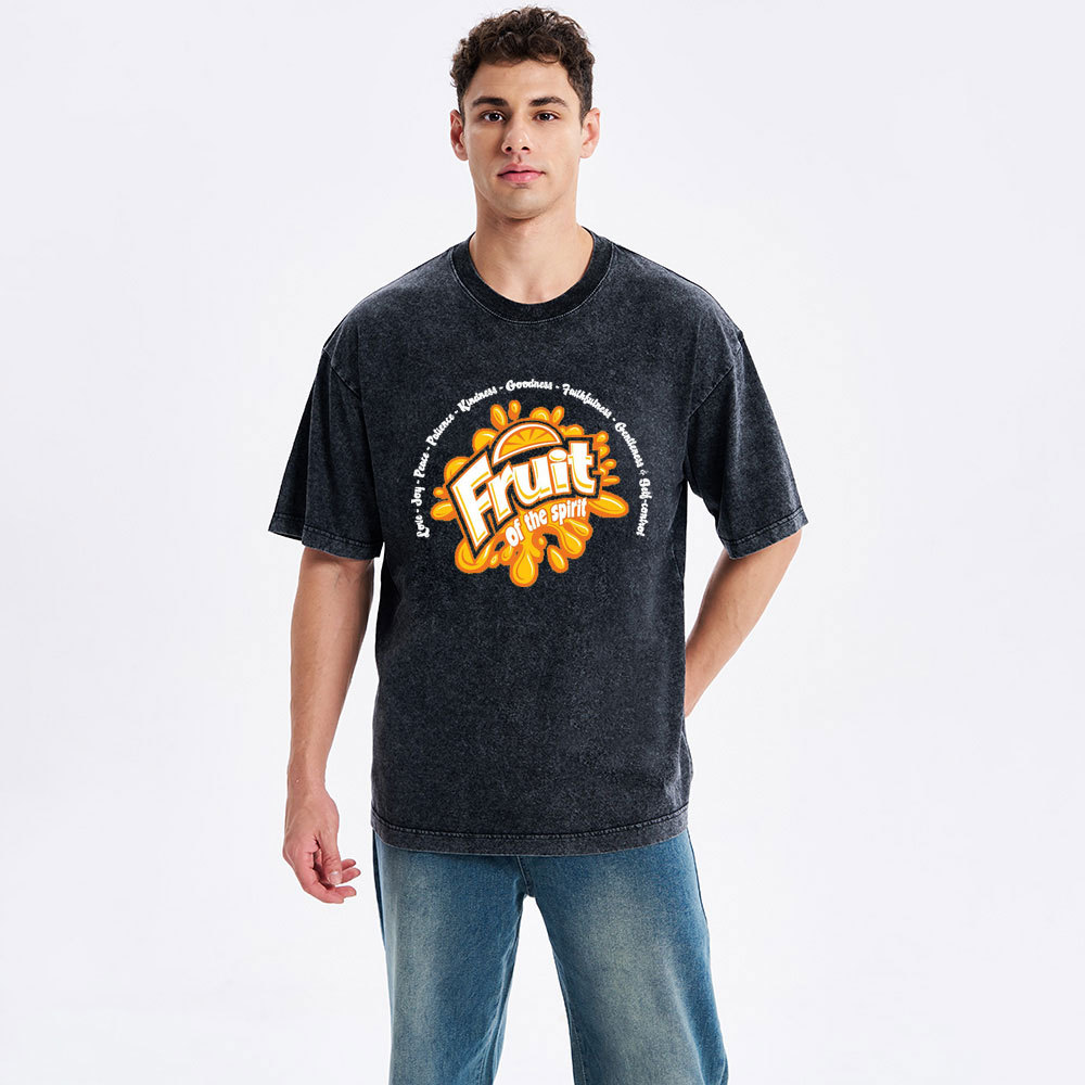 Friut Of The Spirit Christian Washed T-Shirt