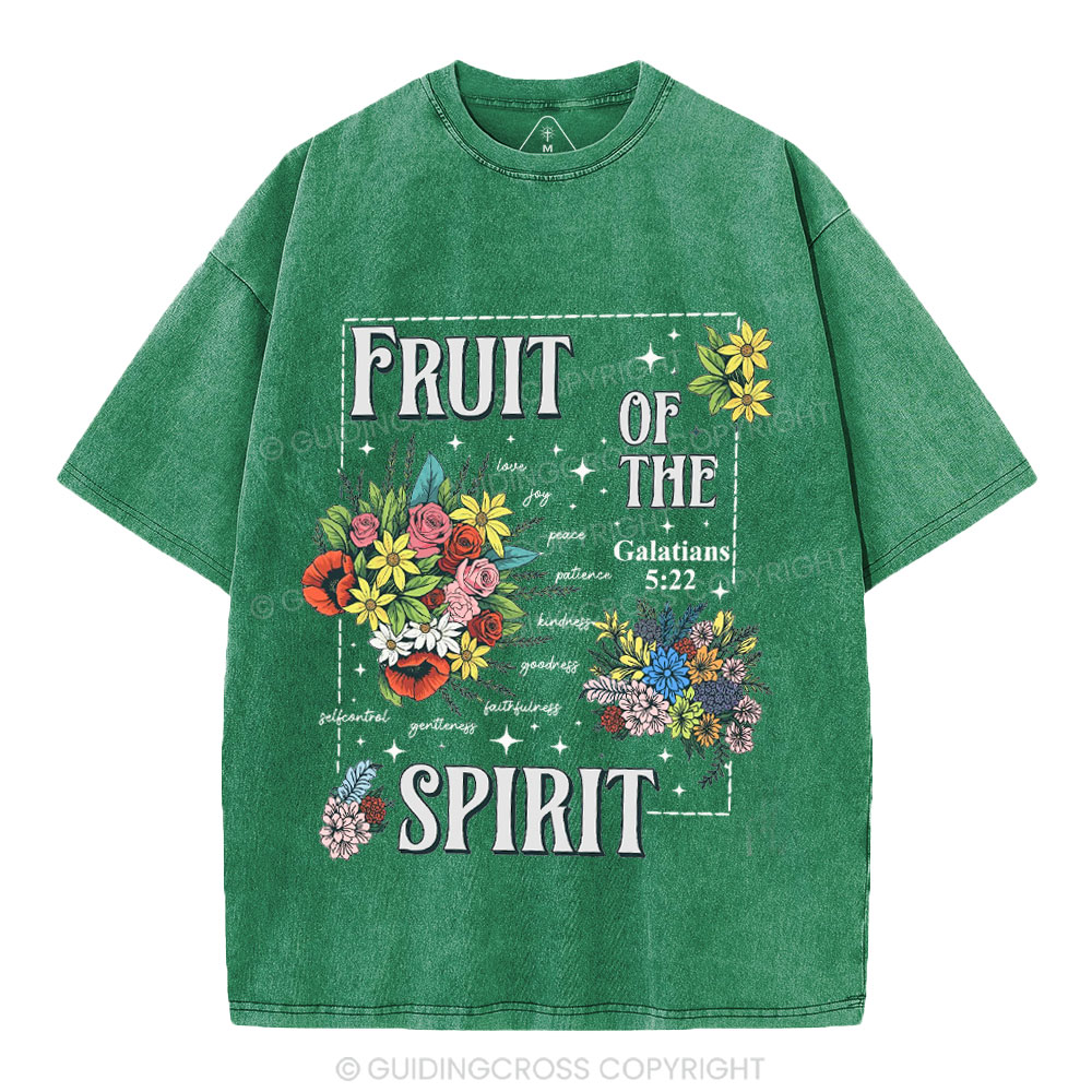 Friut Of The Spirit Christian Washed T-Shirt