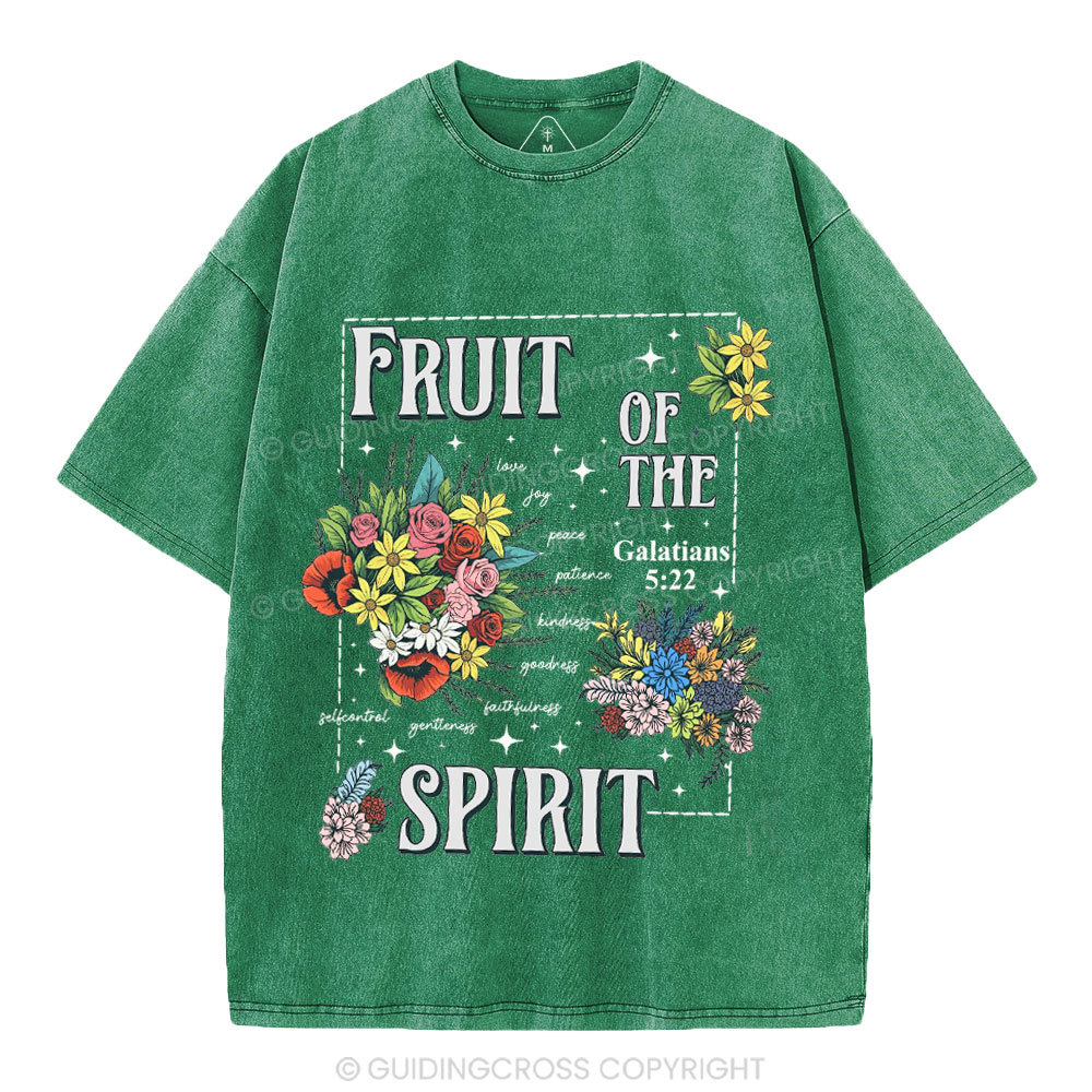 Friut Of The Spirit Christian Washed T-Shirt