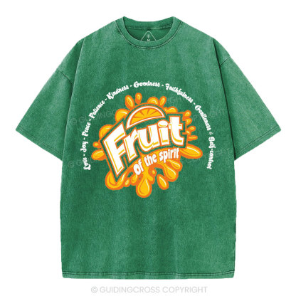 Friut Of The Spirit Christian Washed T-Shirt