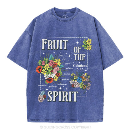 Friut Of The Spirit Christian Washed T-Shirt