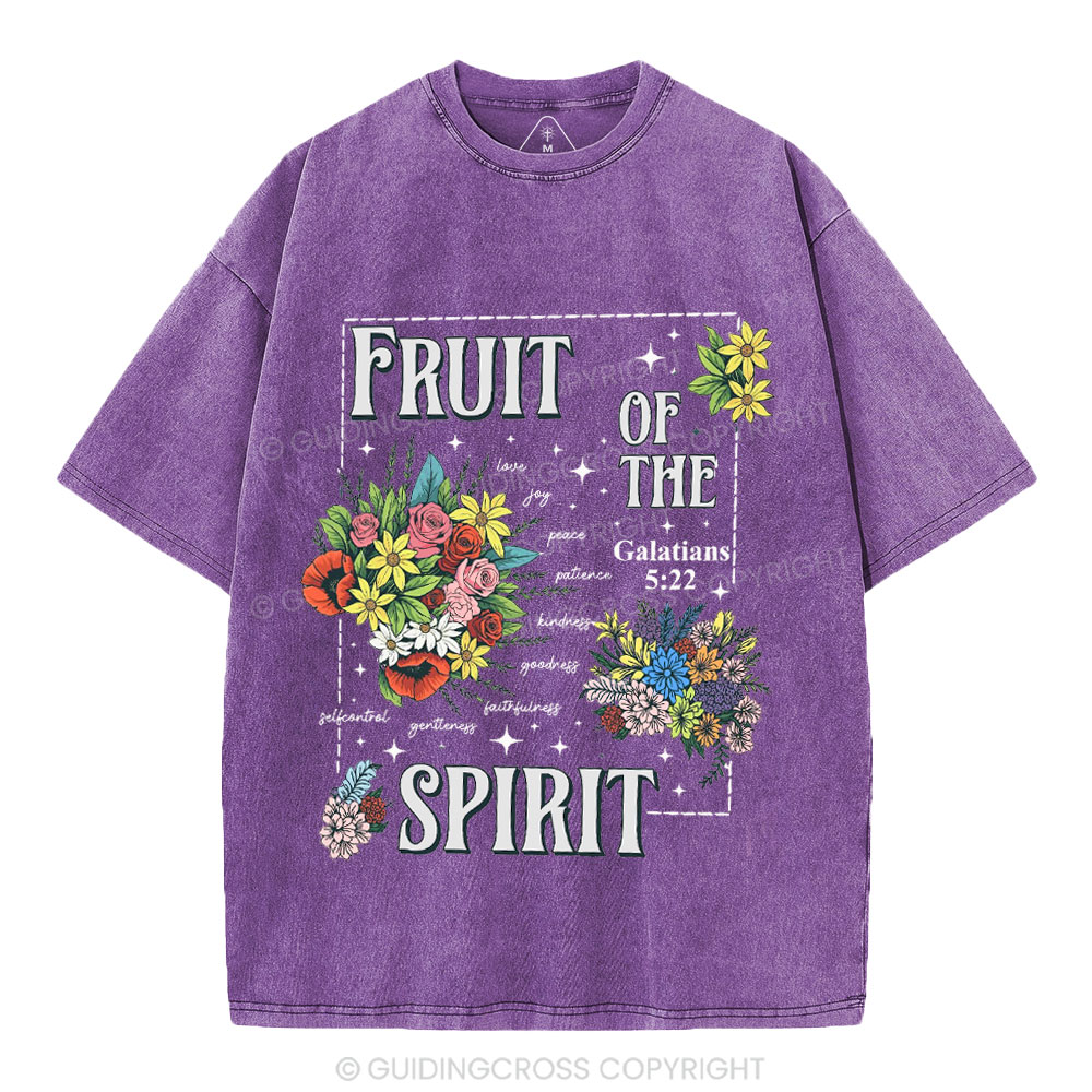 Friut Of The Spirit Christian Washed T-Shirt
