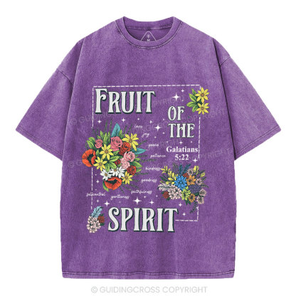 Friut Of The Spirit Christian Washed T-Shirt