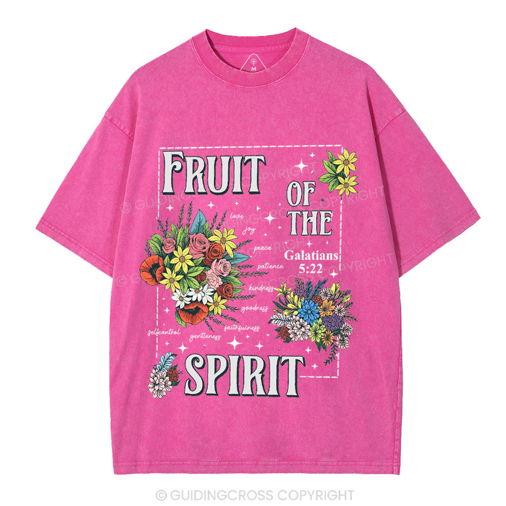 Friut Of The Spirit Christian Washed T-Shirt