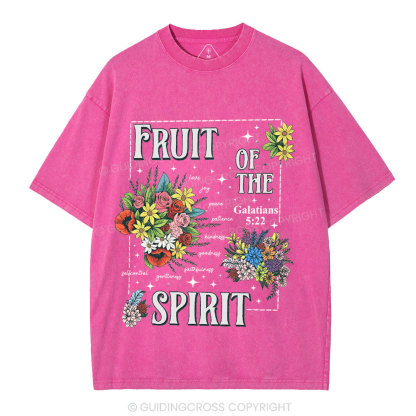 Friut Of The Spirit Christian Washed T-Shirt
