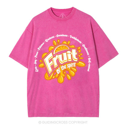 Friut Of The Spirit Christian Washed T-Shirt
