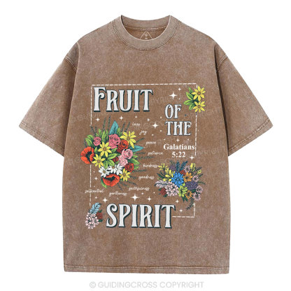 Friut Of The Spirit Christian Washed T-Shirt