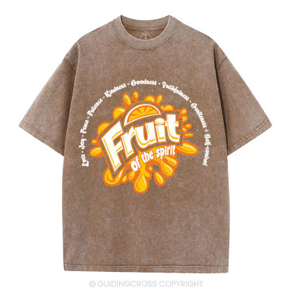Friut Of The Spirit Christian Washed T-Shirt
