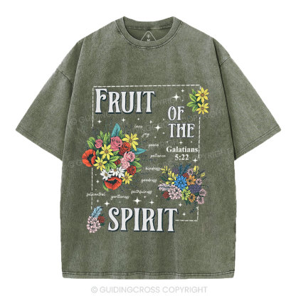 Friut Of The Spirit Christian Washed T-Shirt