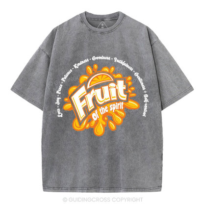 Friut Of The Spirit Christian Washed T-Shirt