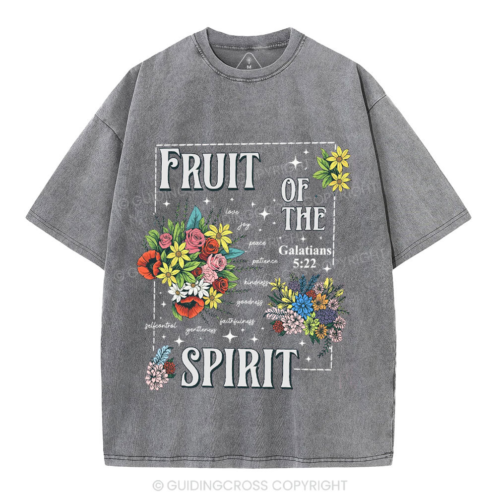 Friut Of The Spirit Christian Washed T-Shirt