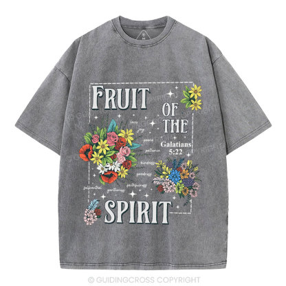Friut Of The Spirit Christian Washed T-Shirt