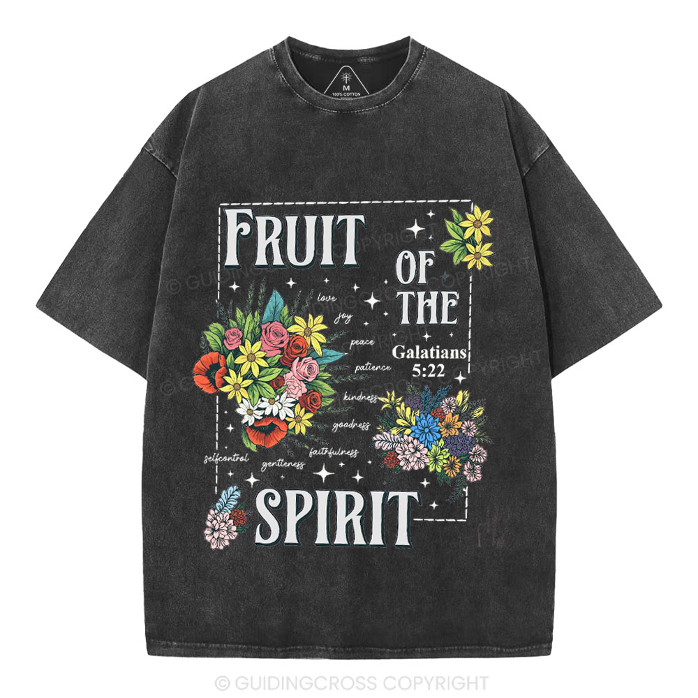 Friut Of The Spirit Christian Washed T-Shirt
