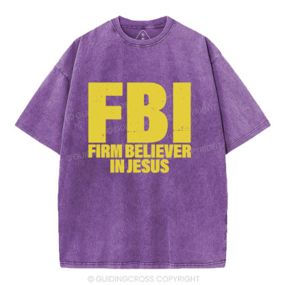 From Believer In Jesus Christian Washed T-Shirt