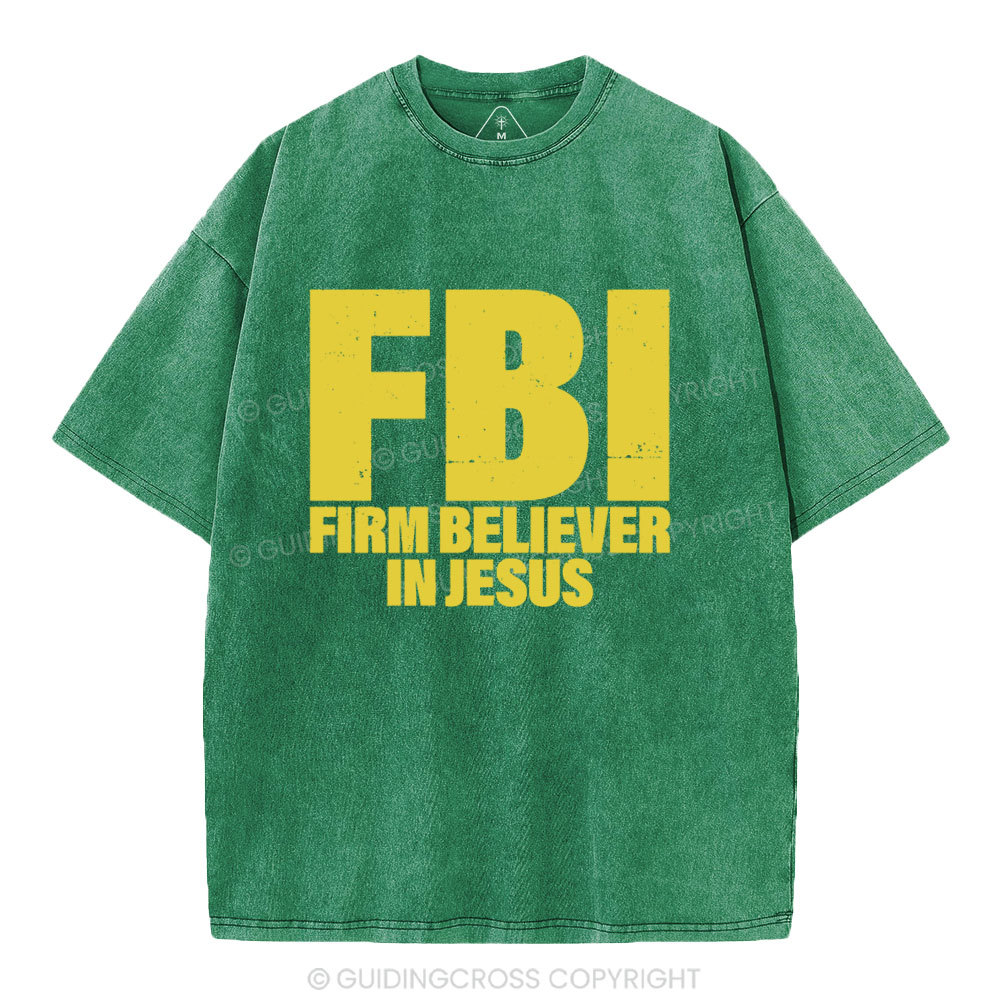 From Believer In Jesus Christian Washed T-Shirt