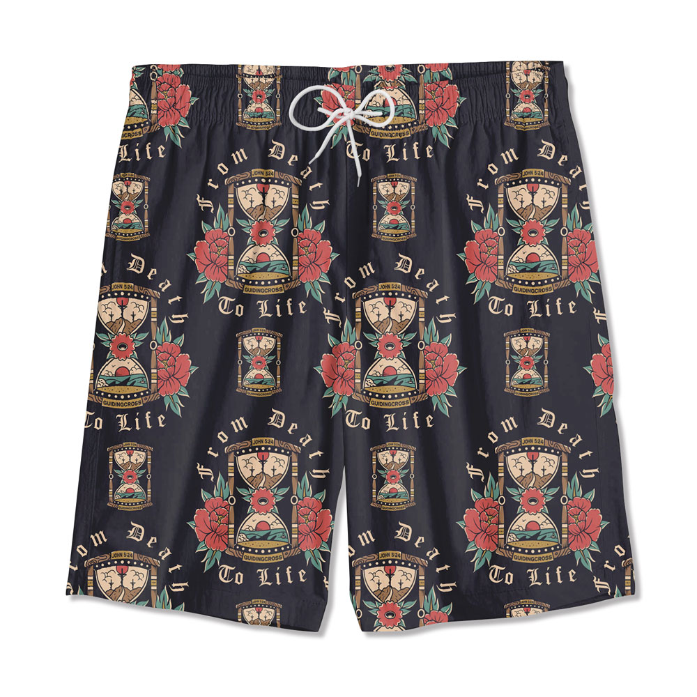 From Death To Life Black Christian Hawaiian Shirt