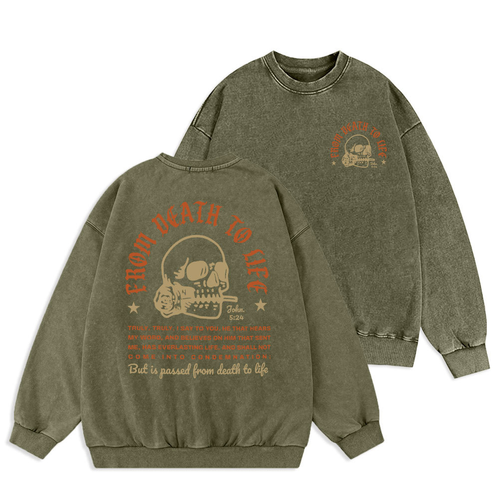 Discipple Christian Washed Sweatshirt Sale - GuidingCross