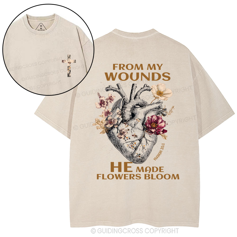 From My Wounds Christian Washed T-Shirt