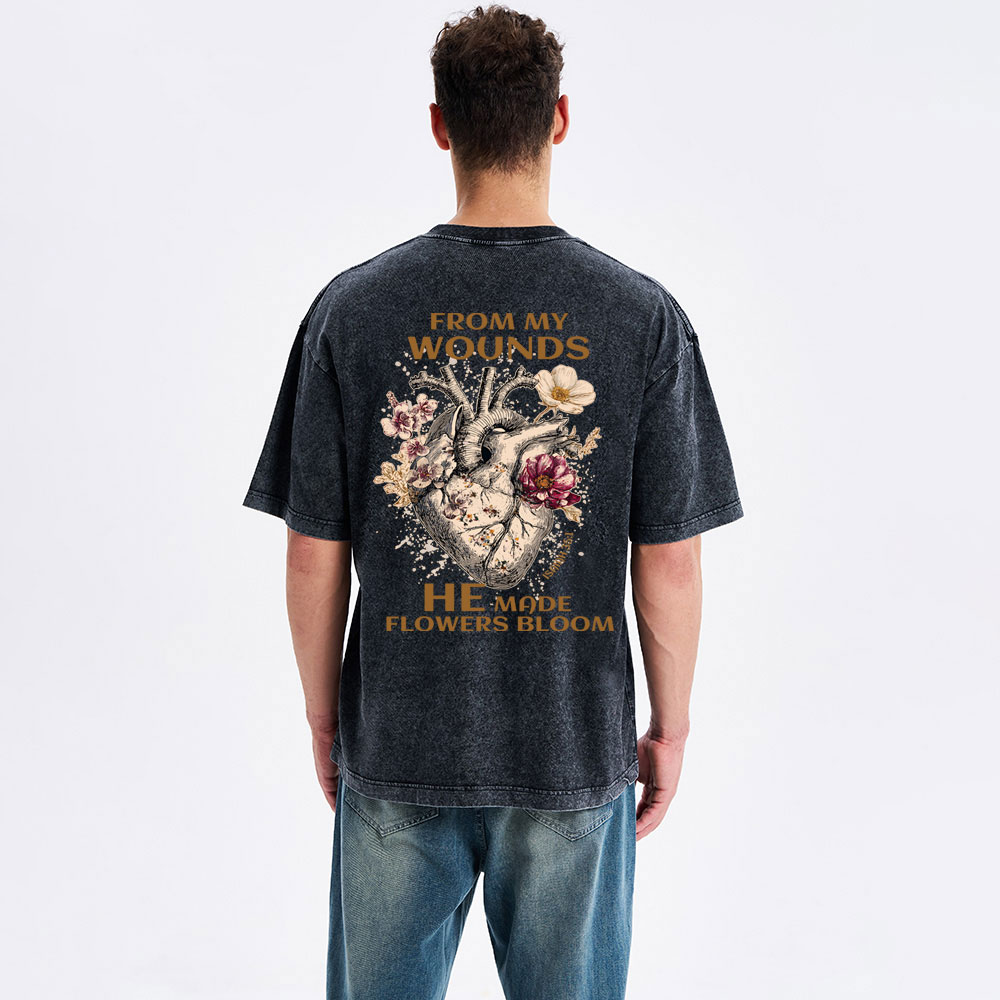 From My Wounds Christian Washed T-Shirt
