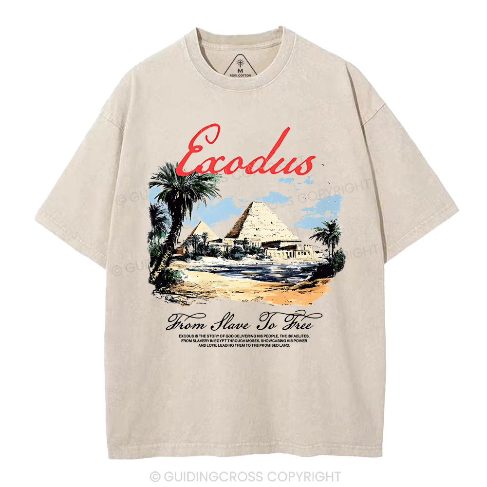 From Slave To Free Christian Washed T-Shirt