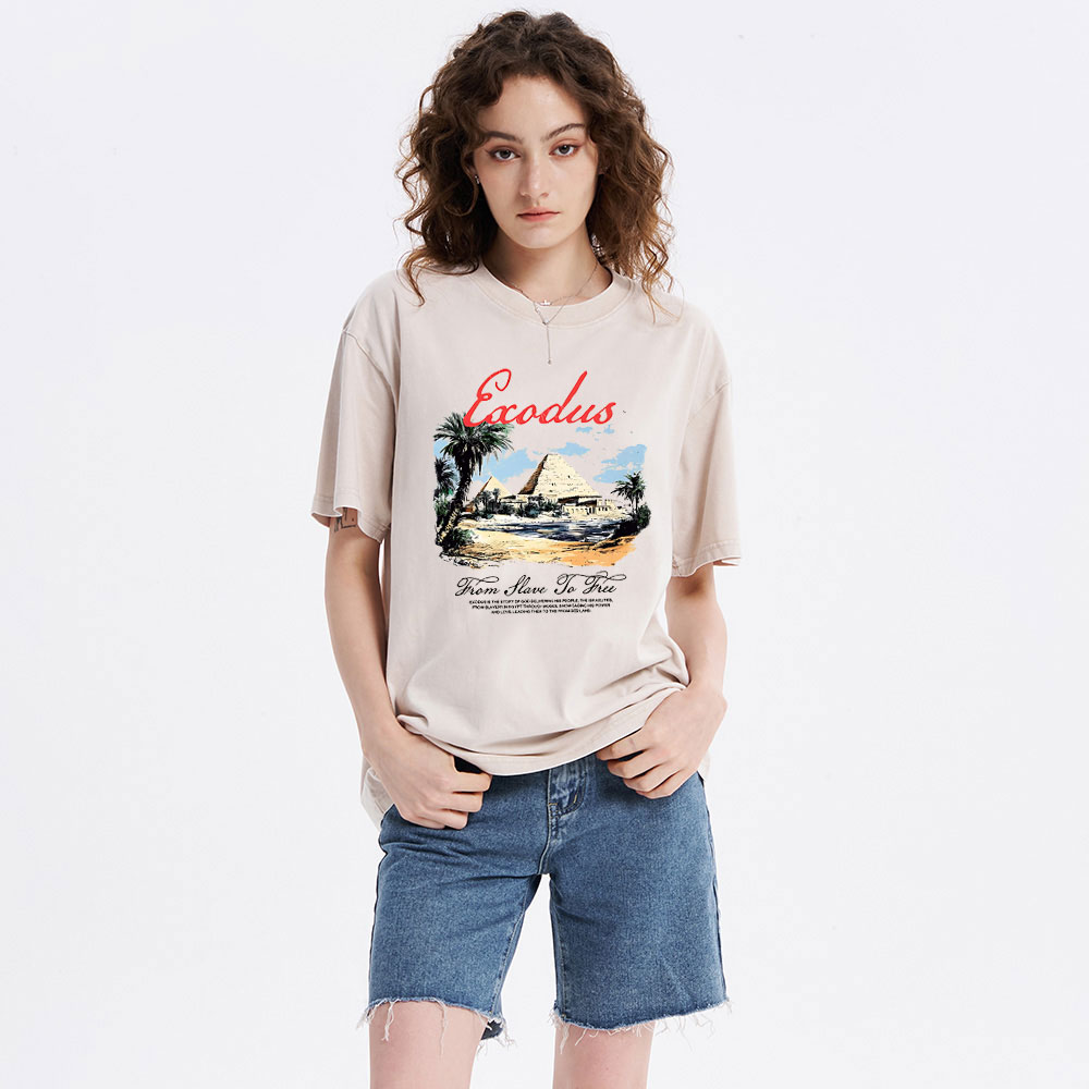 From Slave To Free Christian Washed T-Shirt