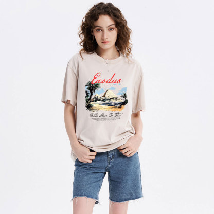 From Slave To Free Christian Washed T-Shirt