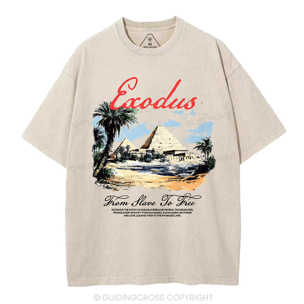 From Slave To Free Christian Washed T-Shirt