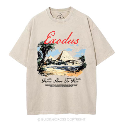 From Slave To Free Christian Washed T-Shirt