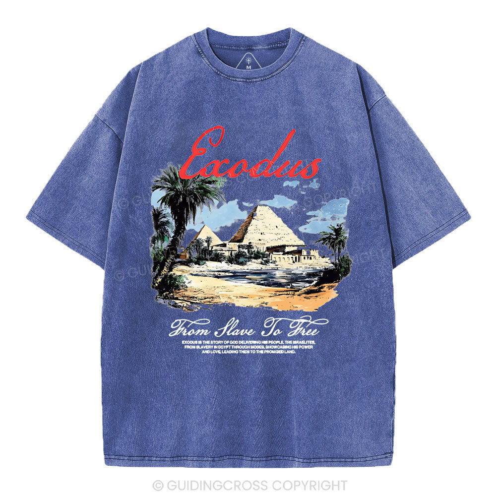 From Slave To Free Christian Washed T-Shirt