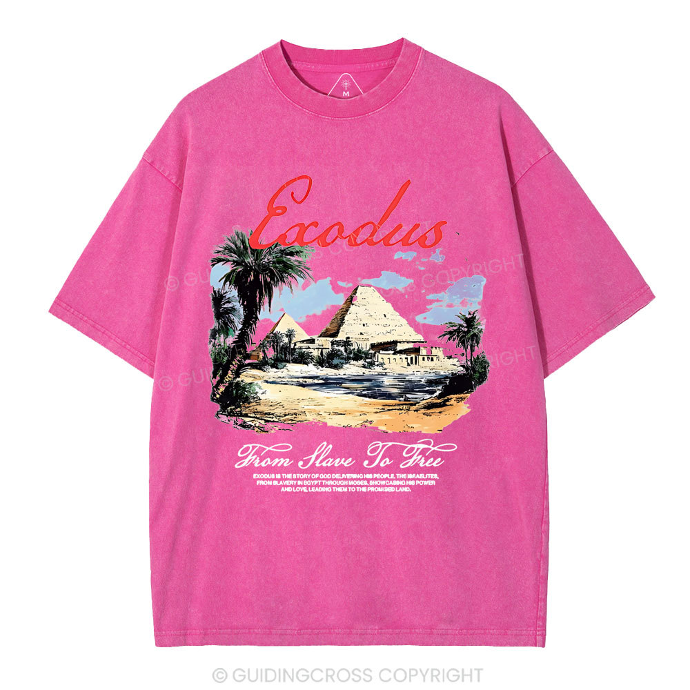 From Slave To Free Christian Washed T-Shirt