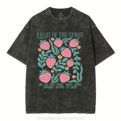 Fruit Of Spirit Christian Washed T-Shirt