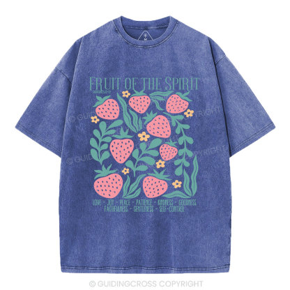 Fruit Of Spirit Christian Washed T-Shirt