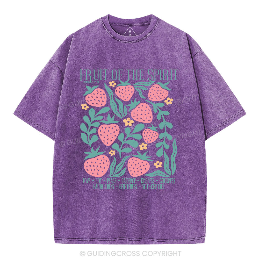 Fruit Of Spirit Christian Washed T-Shirt
