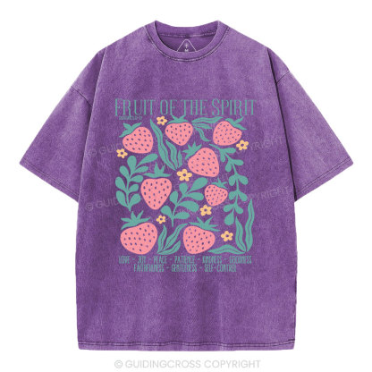 Fruit Of Spirit Christian Washed T-Shirt