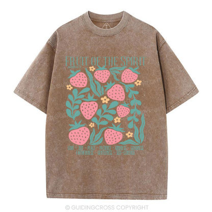 Fruit Of Spirit Christian Washed T-Shirt
