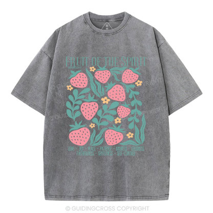 Fruit Of Spirit Christian Washed T-Shirt