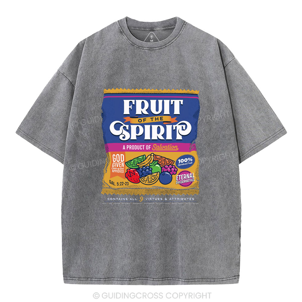 Fruit Of Spirit Christian Washed T-Shirt