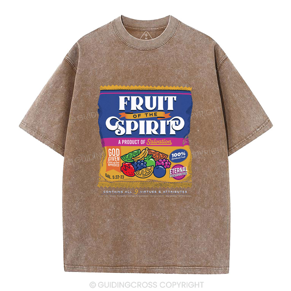 Fruit Of Spirit Christian Washed T-Shirt