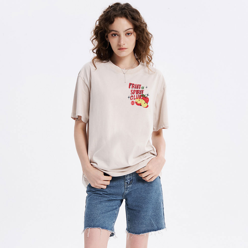 Fruit Of Spirt Club Christian Washed T-Shirt