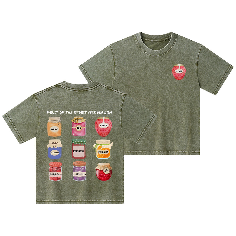 Fruit Of The Spirit Christian Kid Washed T-Shirt