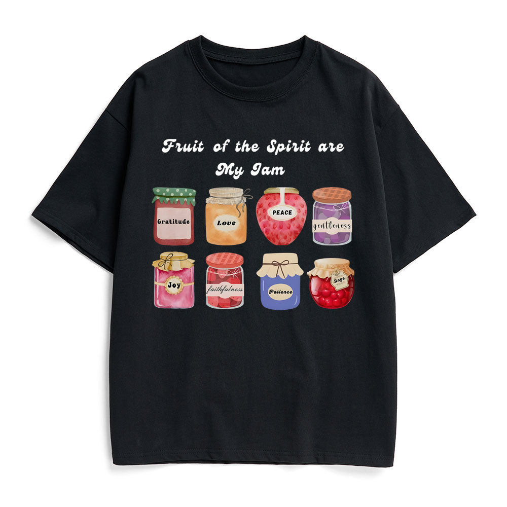 Fruit Of The Spirit Are My Jam Christian Heavy Cotton T-Shirt