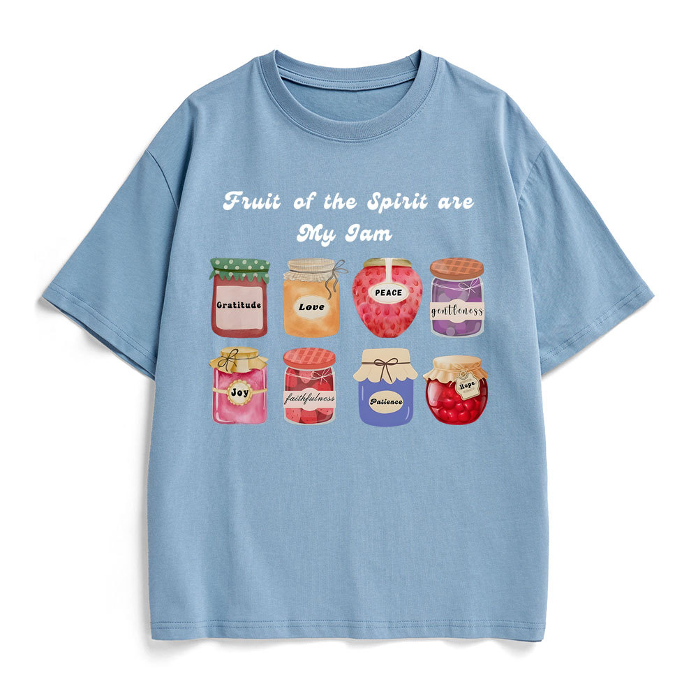 Fruit Of The Spirit Are My Jam Christian Heavy Cotton T-Shirt