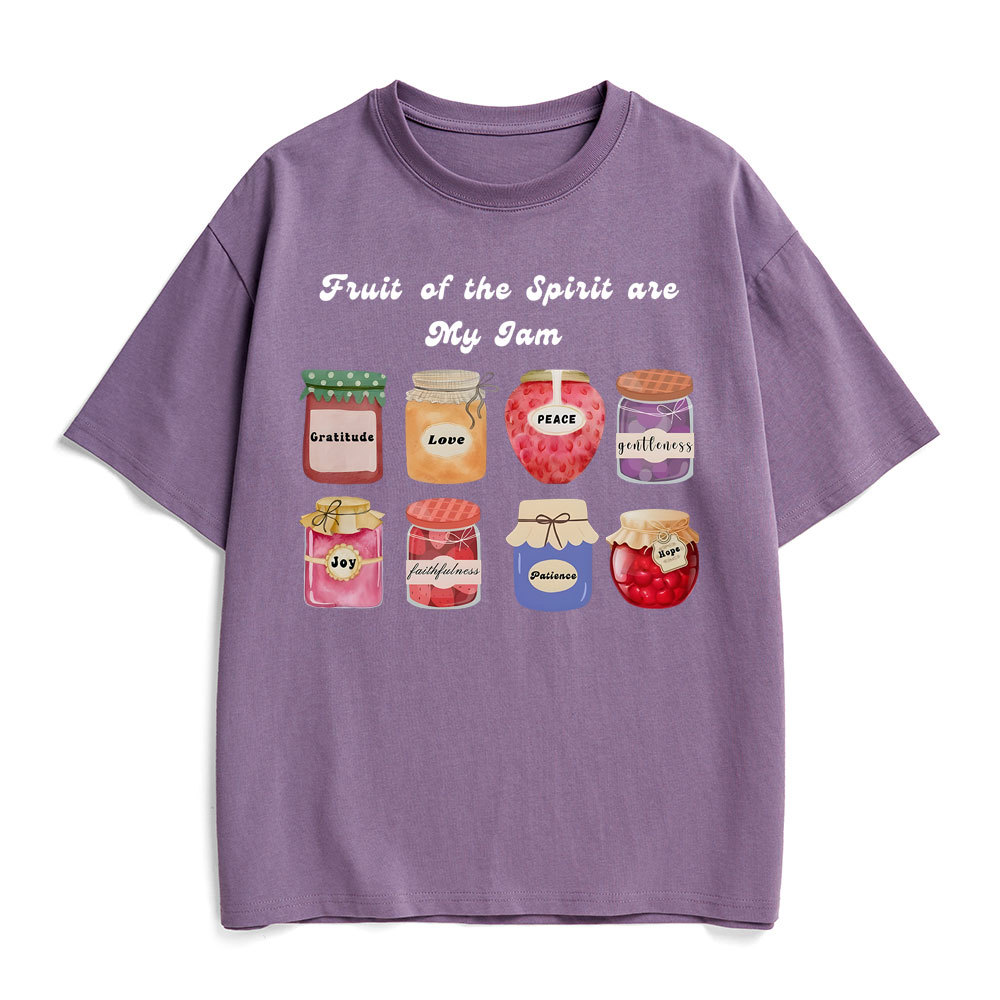 Fruit Of The Spirit Are My Jam Christian Heavy Cotton T-Shirt