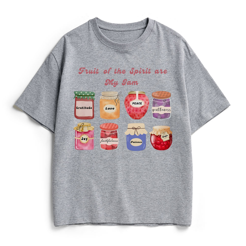 Fruit Of The Spirit Are My Jam Christian Heavy Cotton T-Shirt